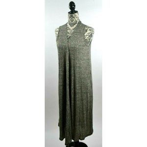 LULAROE -‎ Women's "Joy" Long Vest, Size Small, Color Gray